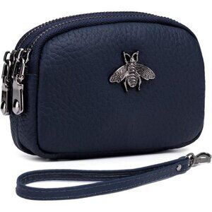 Women Leather Coin Purse B-Blue